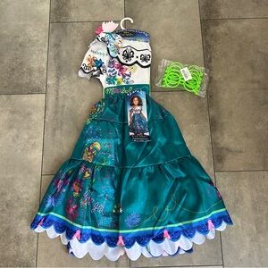 NEW Disney Encanto Mirabel Madrigal character halloween costume girls 4-6X.
